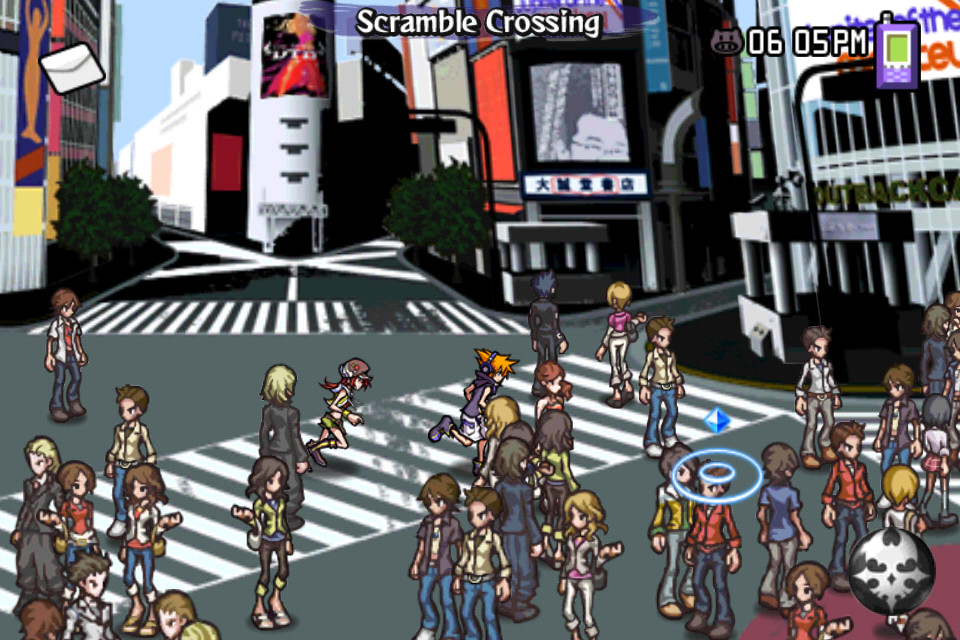 The World Ends with You screenshot exploring Shibuya.