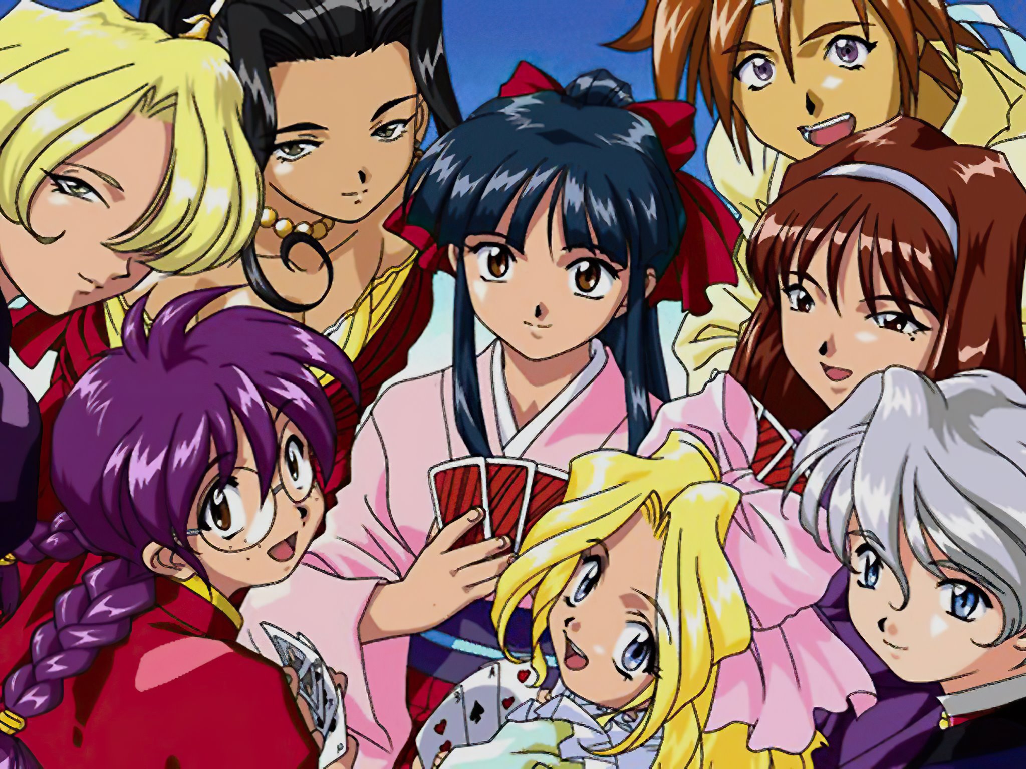 Sakura Wars image featuring a montage of characters from the first 2 games.