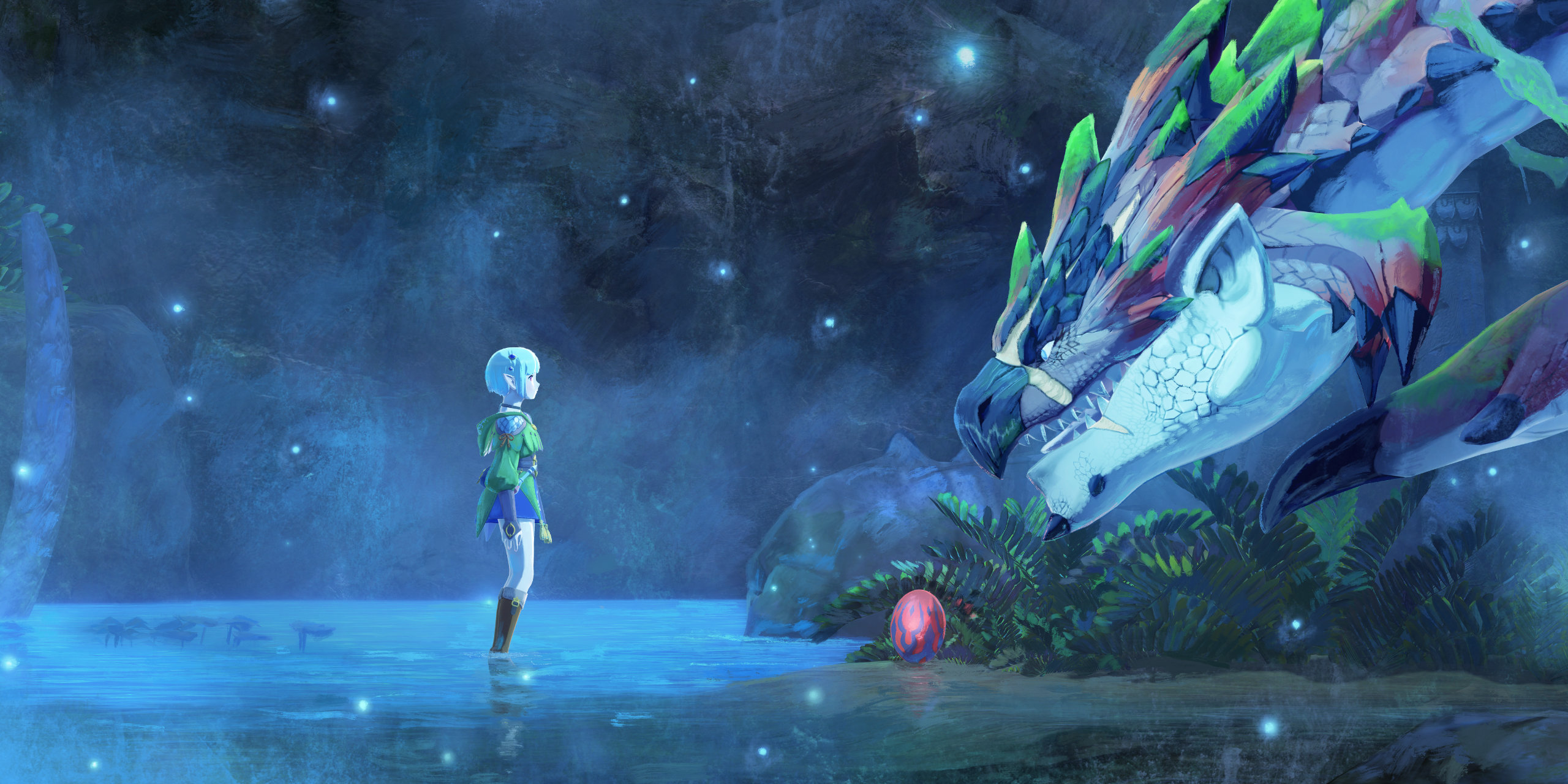 Screenshot From Monster Hunter Stories 2 Featuring A Dragon