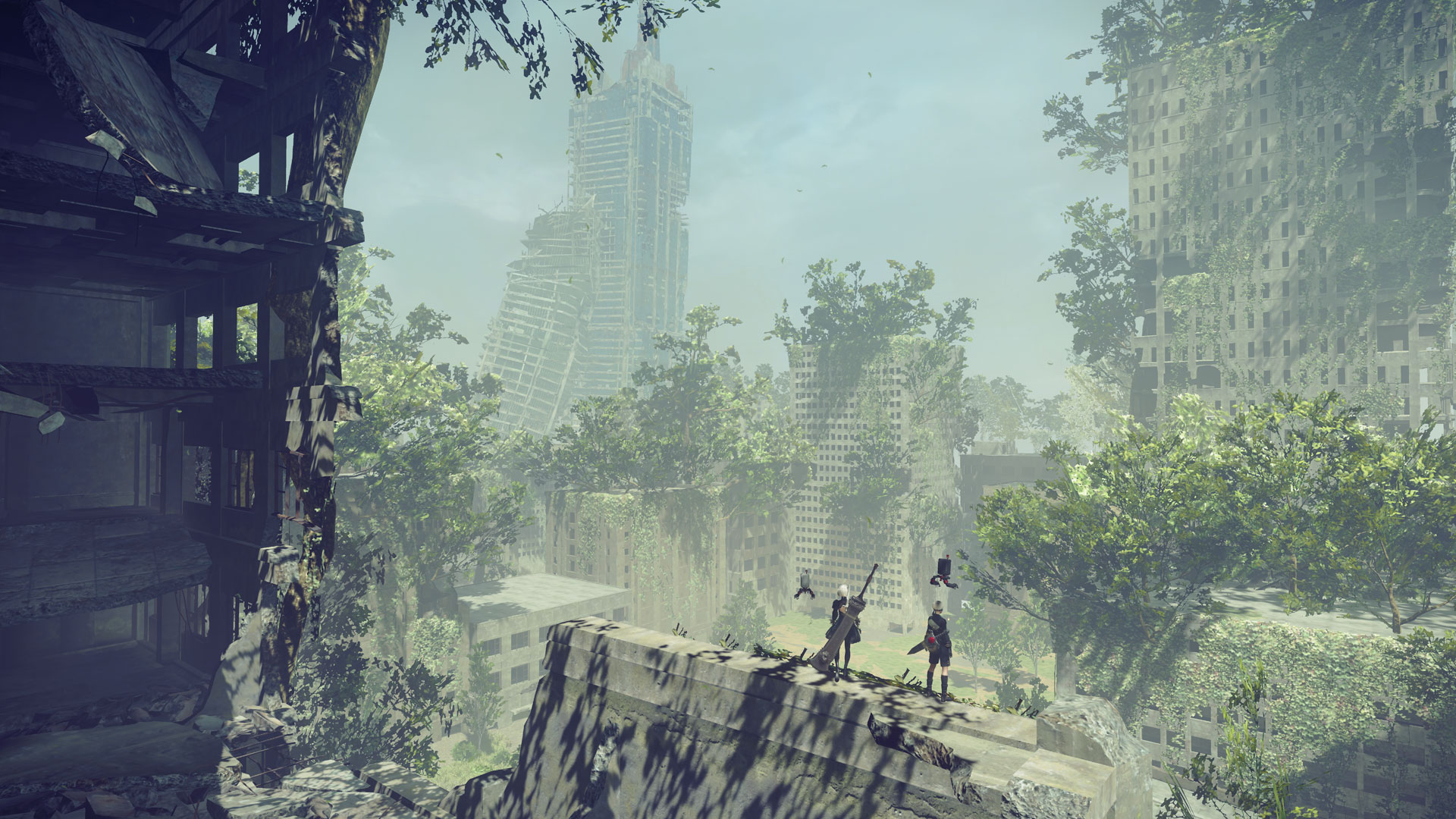 A sample of NieR: Automata's stunning vistas