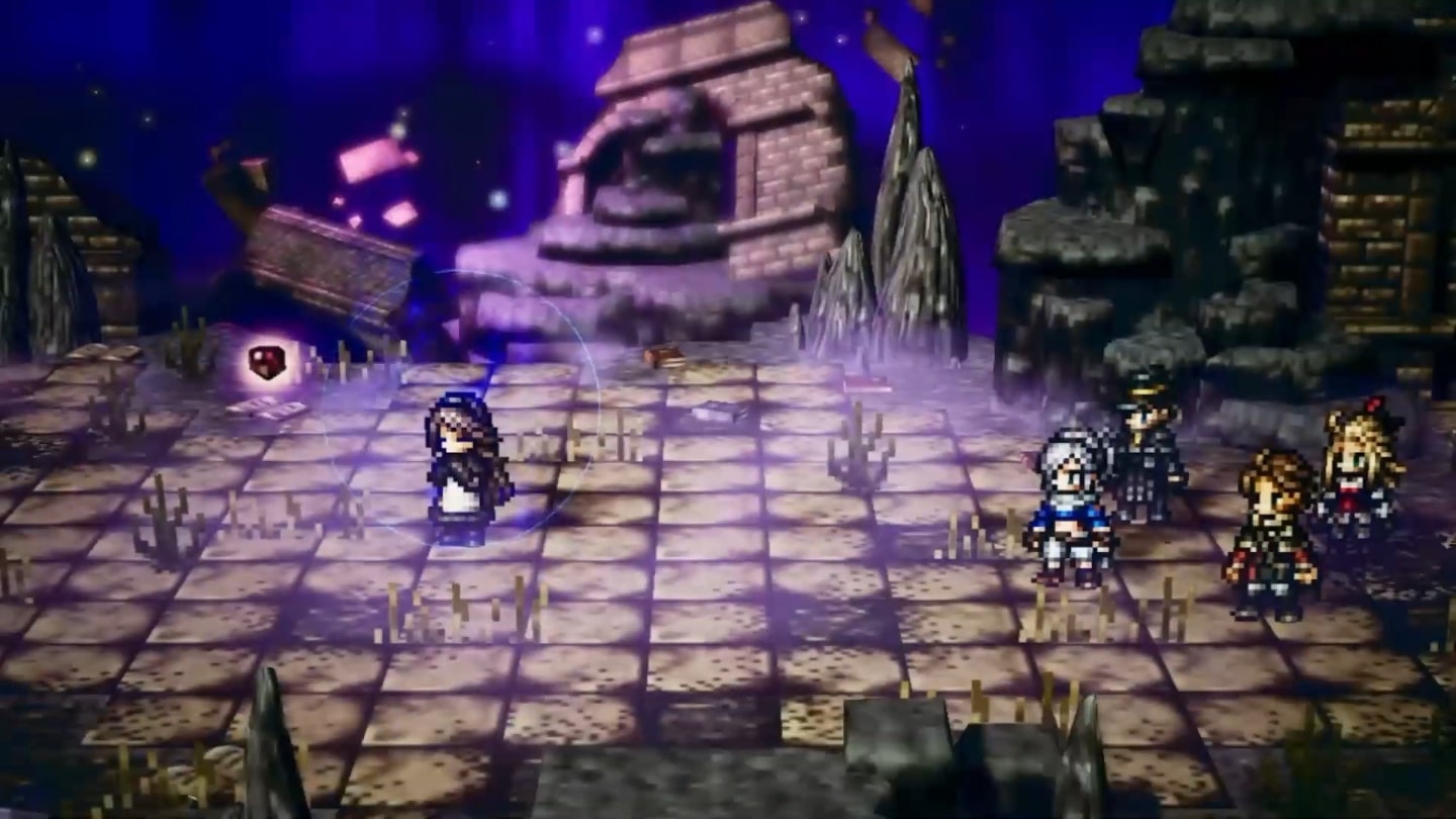 Octopath Traveler: Champions of the Continent screenshot of Bravely Default crossover