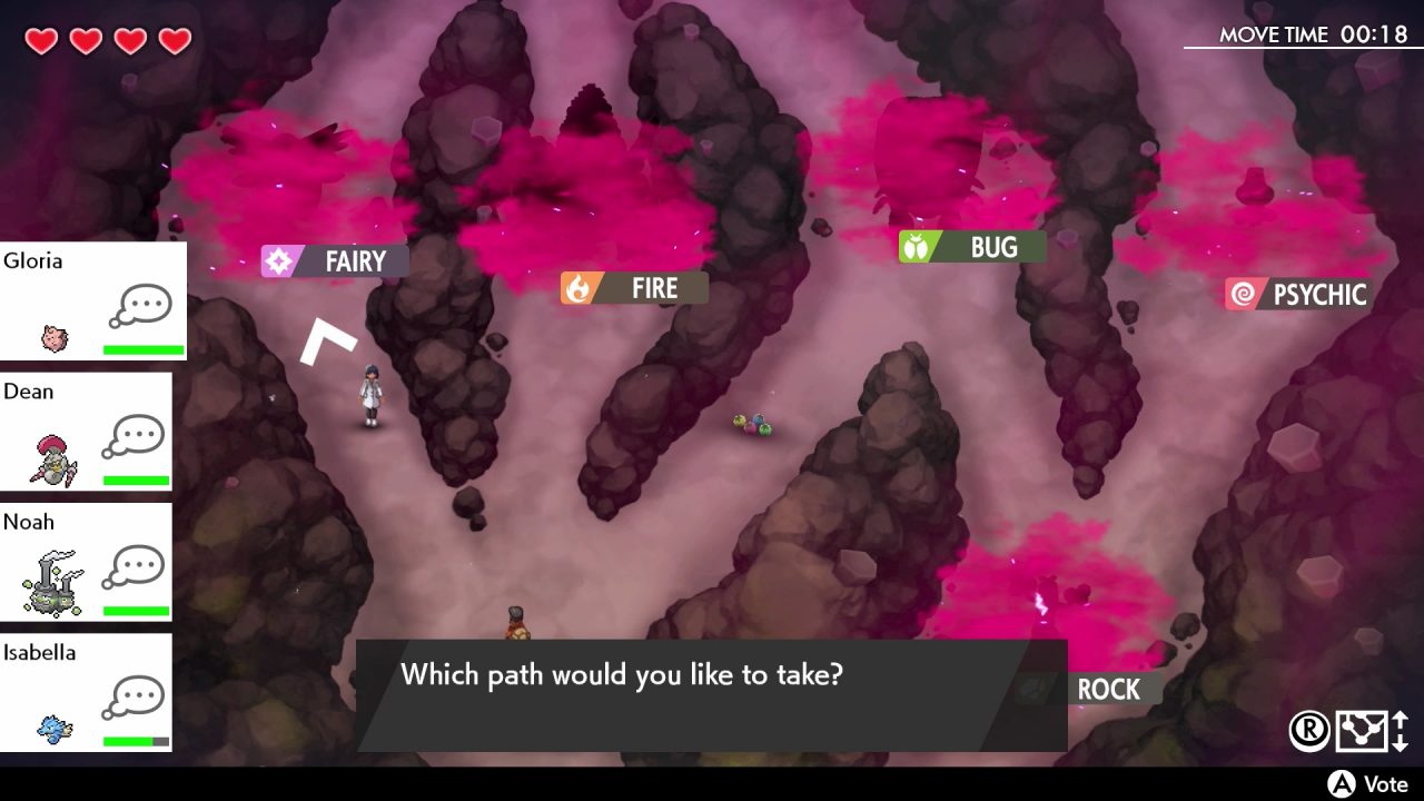 A still from a map in a Dynamax Adventure.