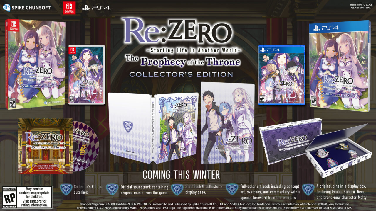 ReZERO Starting Life in Another World The Prophecy of the Throne Cover Art Collectors Edition Final