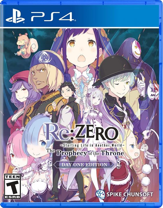 ReZERO Starting Life in Another World The Prophecy of the Throne Cover Art PS4