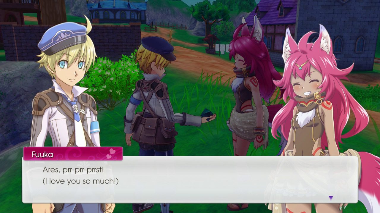 Rune Factory 5 Screenshot of character interaction