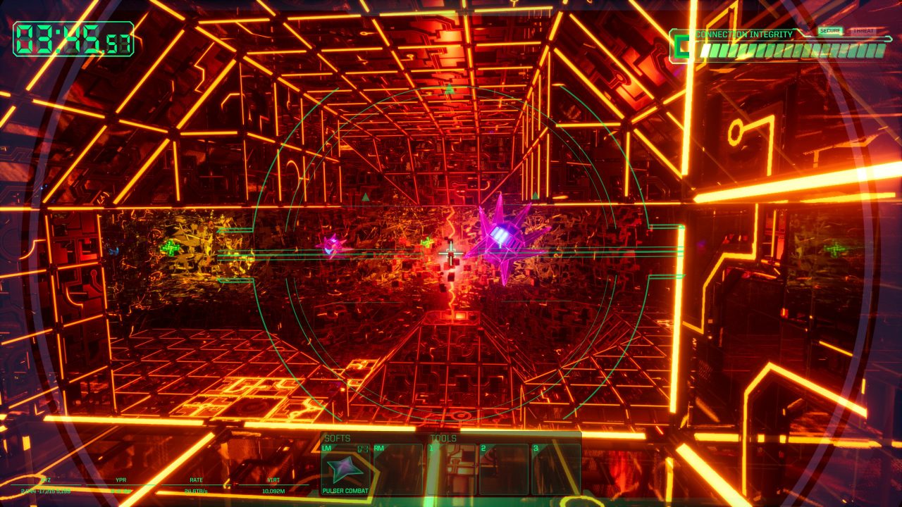 Inside cyberspace in System Shock.
