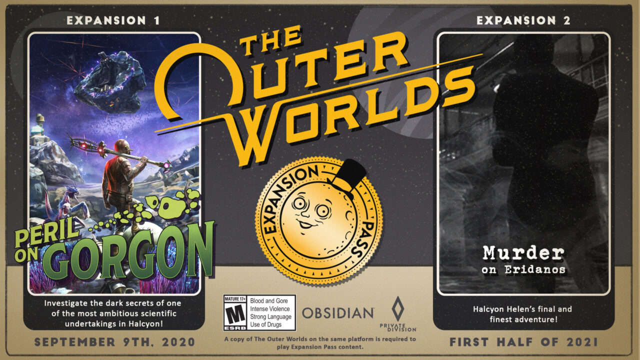 The Outer Worlds Peril on Gorgon DLC Artwork Expansion Pass Infographic