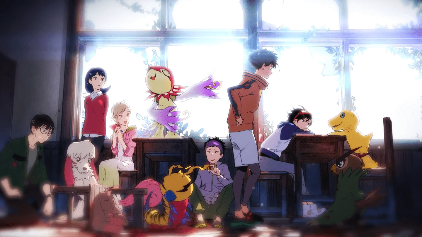 The main cast as seen in the latest Digimon Survive teaser