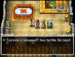 An NPC is upset about a kidnapping in Dragon Quest 4