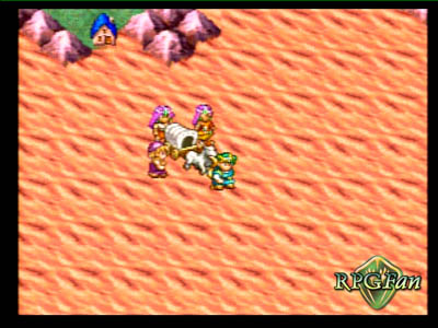 Crossing the desert with your wagon in Dragon Quest 4