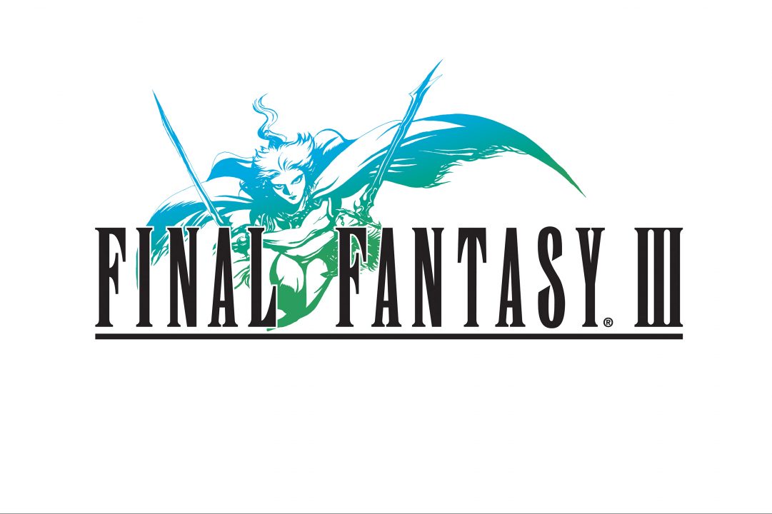 Final Fantasy III 2006 Logo US White BG