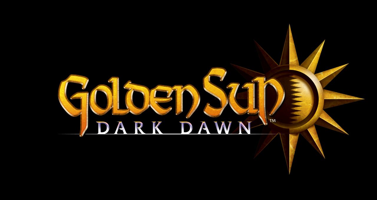 Golden Sun Dark Dawn Logo Black BG