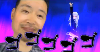 A character special attack that looks like a meme.
