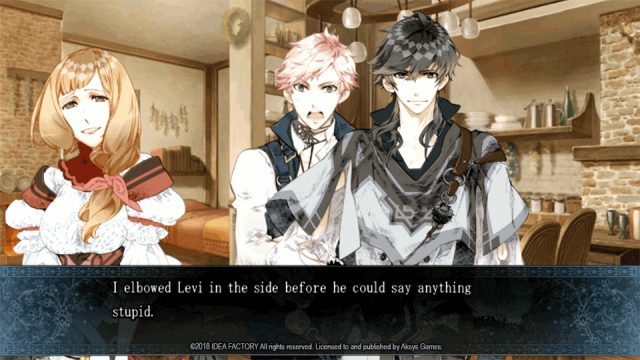 Multiple characters having a conversation in Psychedelica of the Ashen Hawk