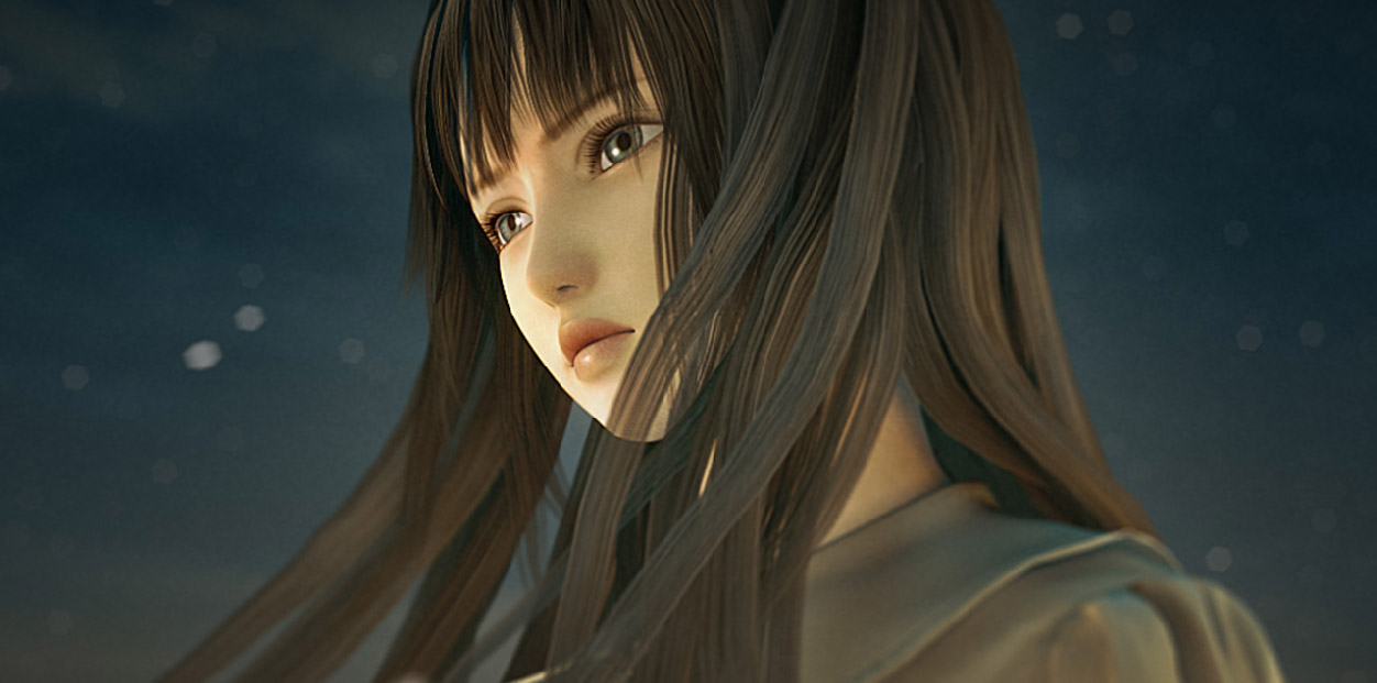 Resonance of Fate screenshot of a girl with flowing dark hair looking forlorn