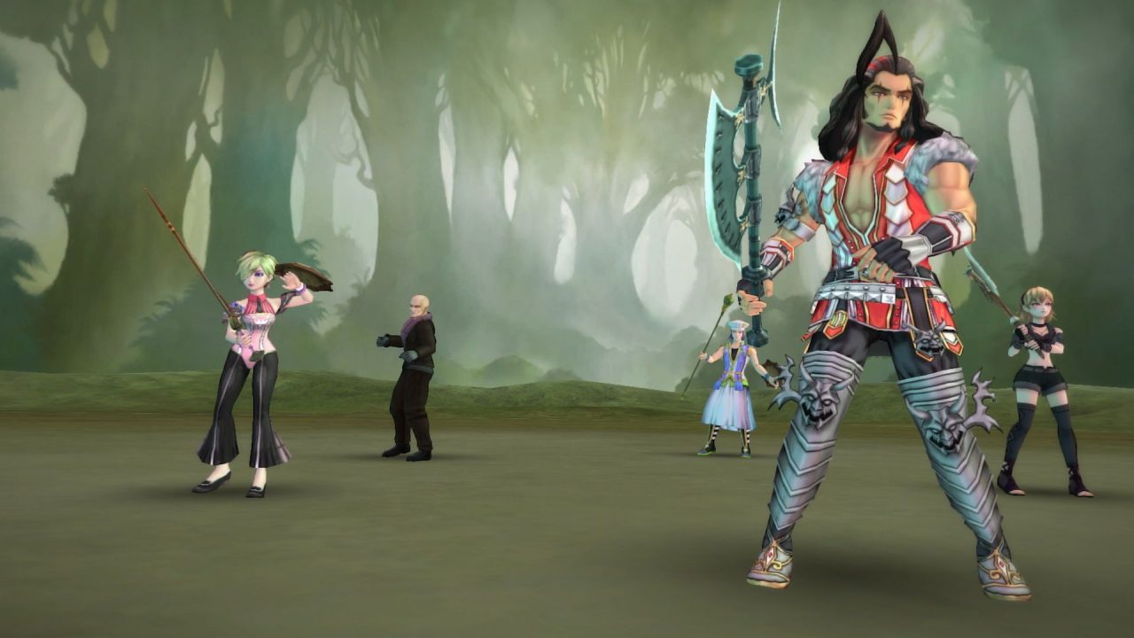 Multiple characters in battle in SaGa Scarlet Grace: Ambitions