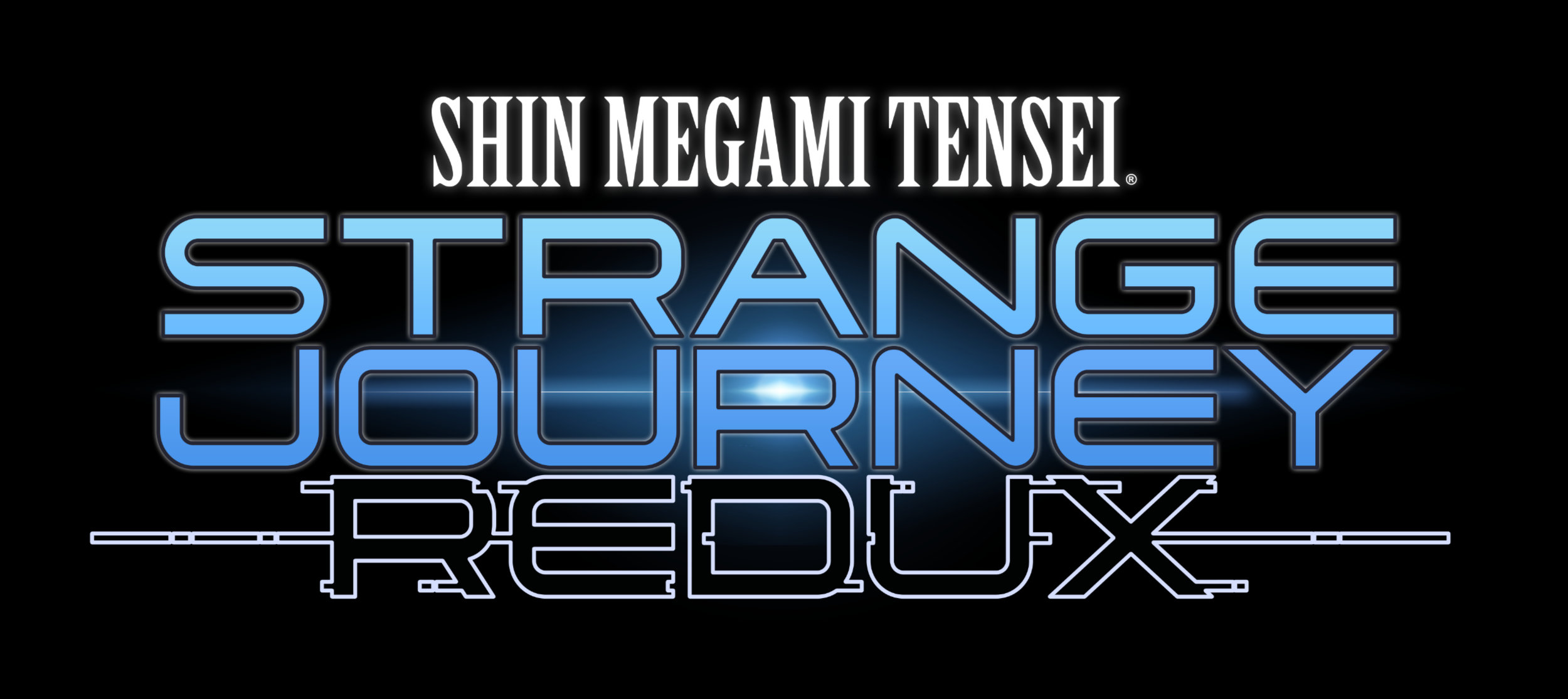 Shin Megami Tensei Strange Journey Redux Logo Black BG