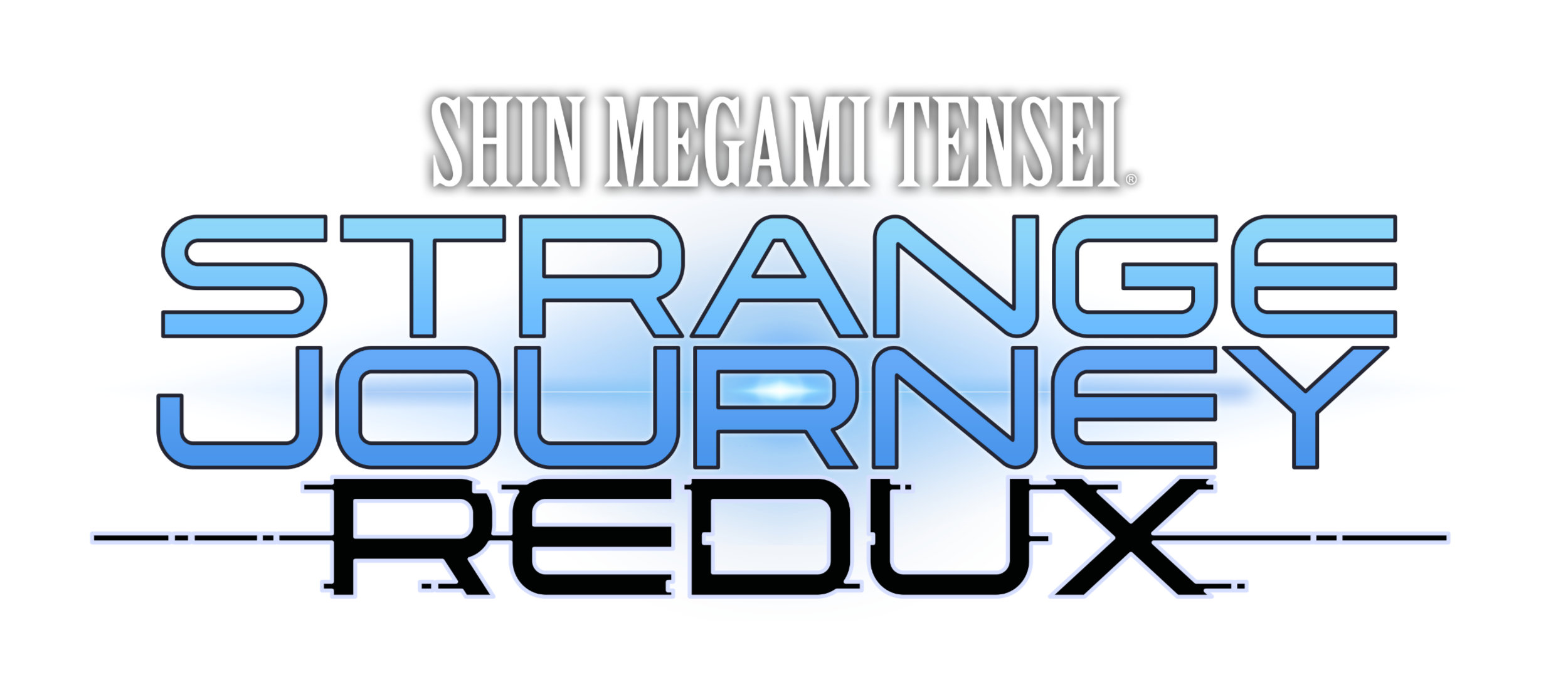 Shin Megami Tensei Strange Journey Redux Logo White BG