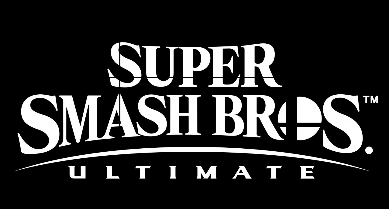 Super Smash Bros Ultimate Logo on Black