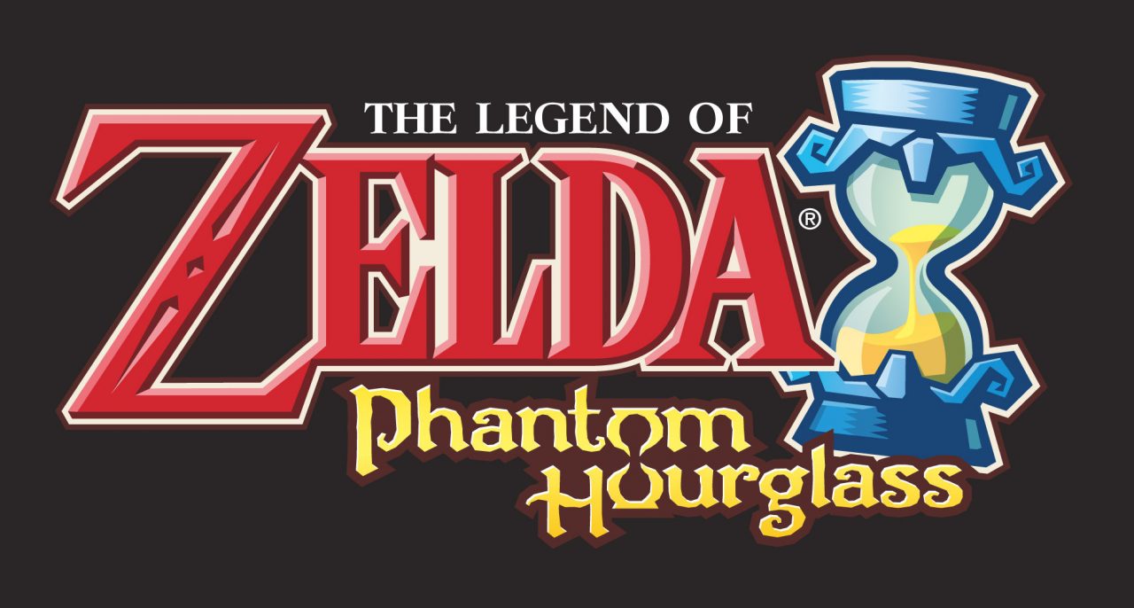 The Legend of Zelda Phantom Hourglass Logo Black BG