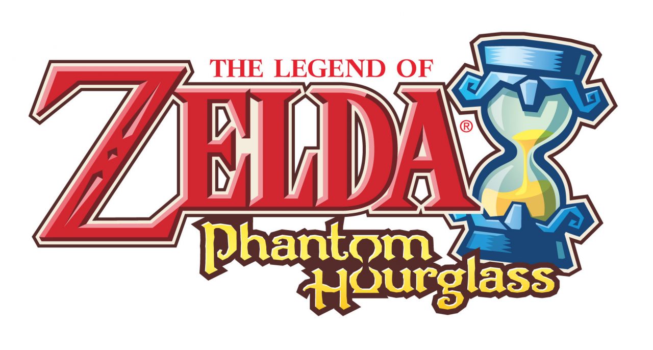 The Legend of Zelda Phantom Hourglass Logo White BG