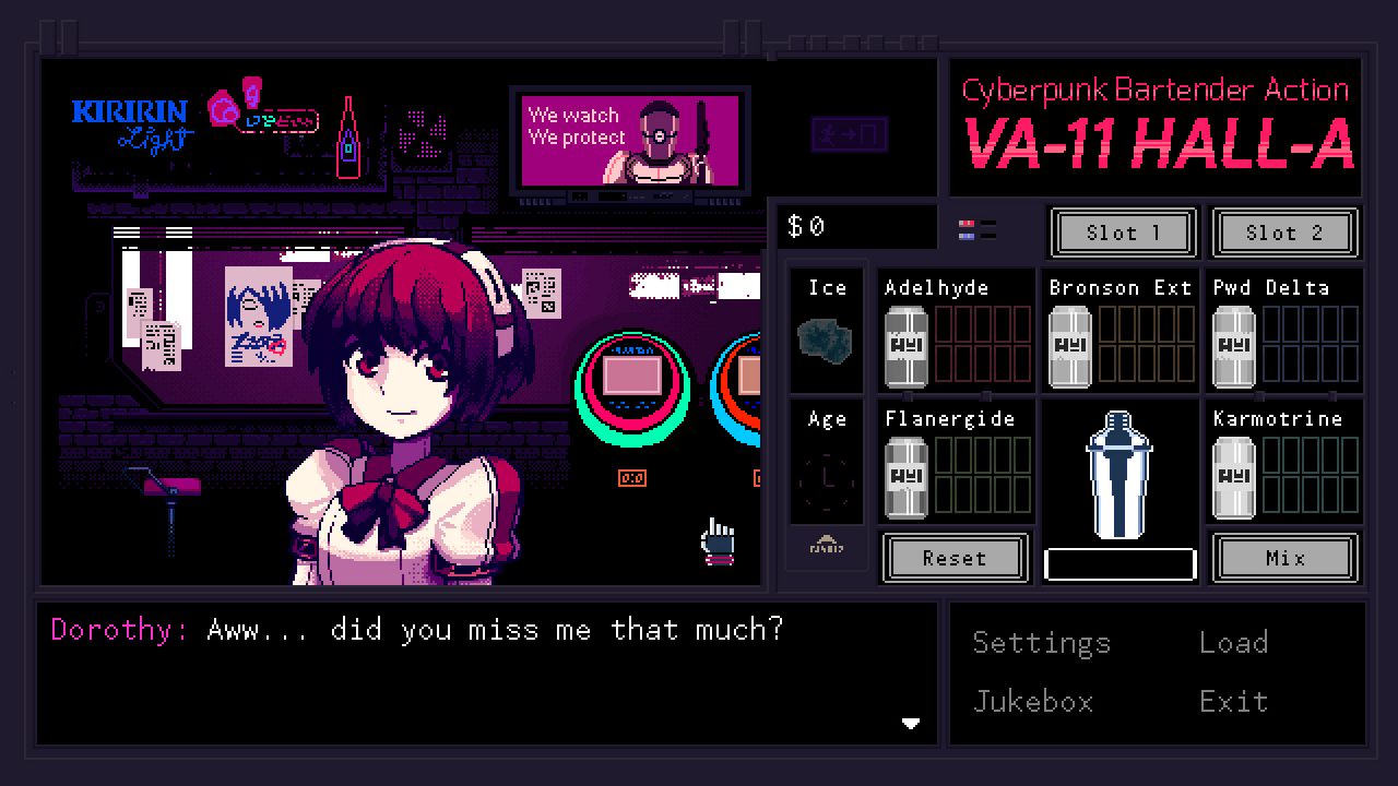 VA 11 HALL A Cyberpunk Bartender Action Screenshot 007