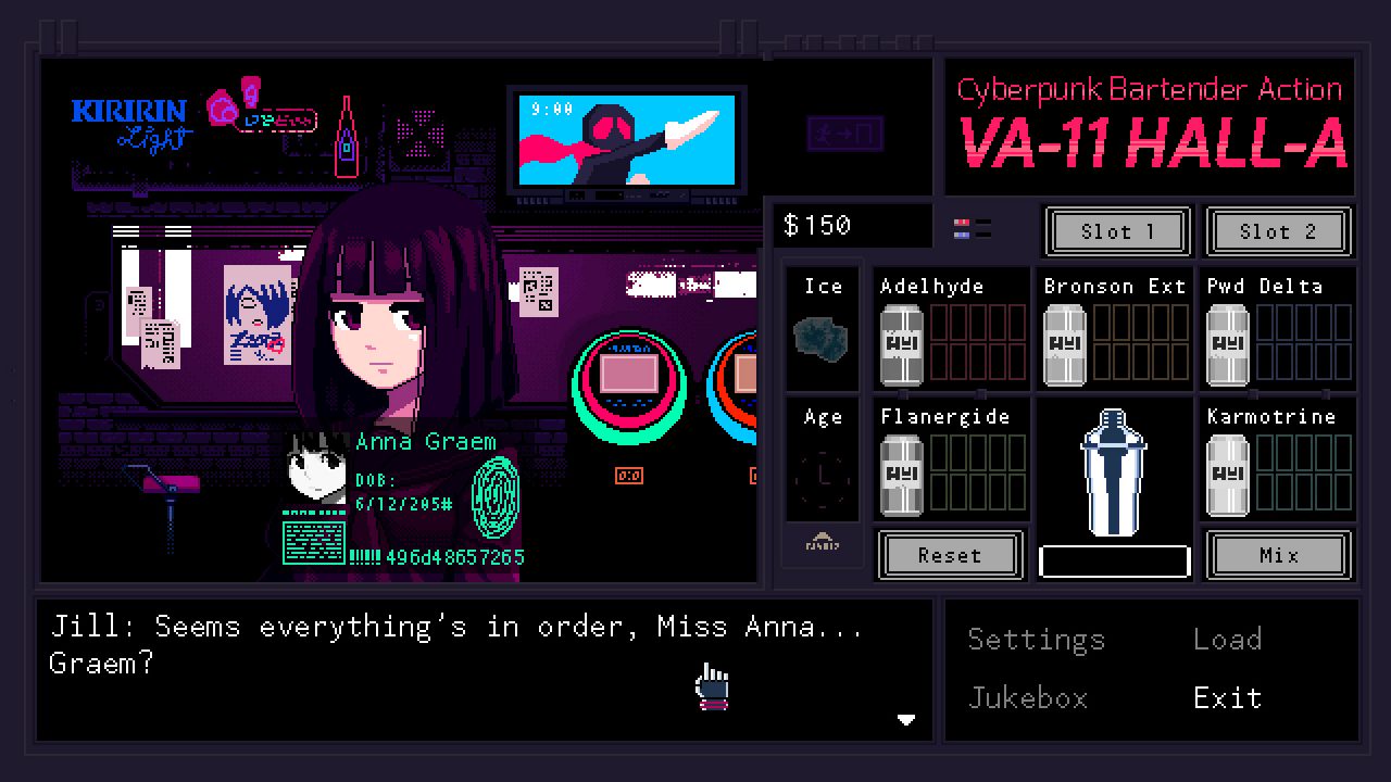 VA 11 HALL A Cyberpunk Bartender Action Screenshot 010