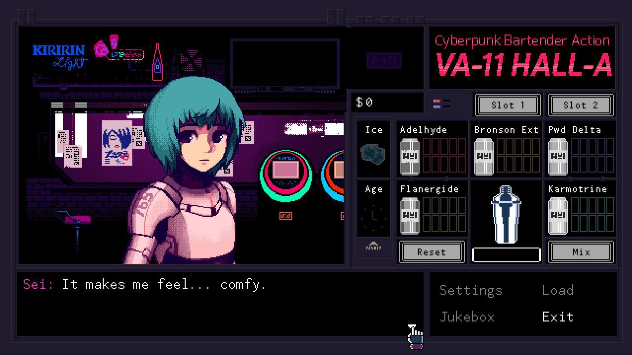 VA 11 HALL A Cyberpunk Bartender Action Screenshot 011