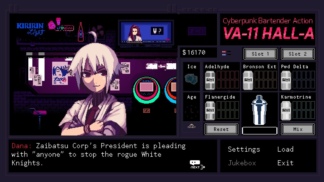 VA 11 HALL A Cyberpunk Bartender Action Screenshot 018