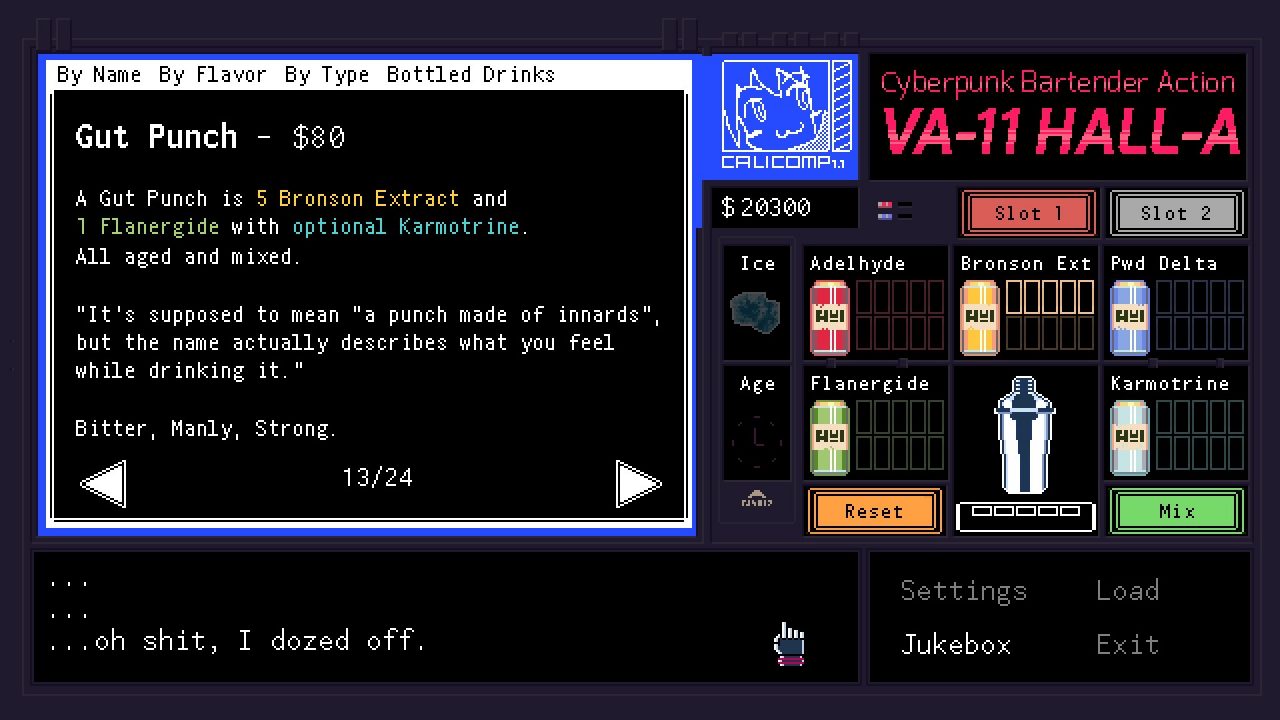 VA 11 HALL A Cyberpunk Bartender Action Screenshot 020
