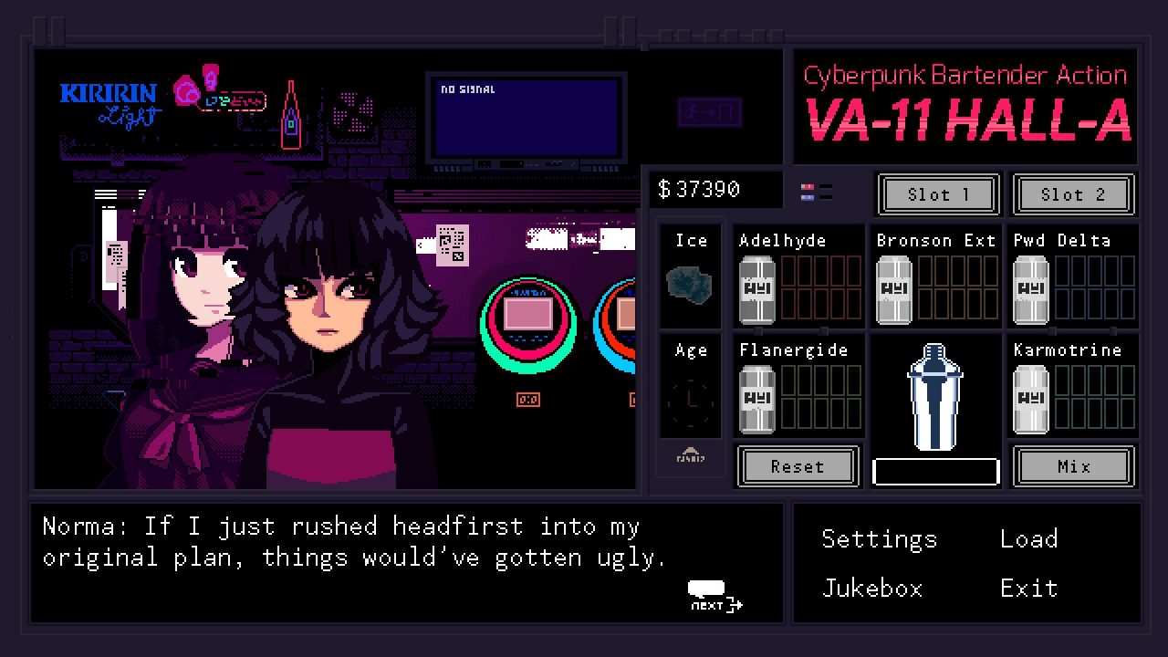VA 11 HALL A Cyberpunk Bartender Action Screenshot 024
