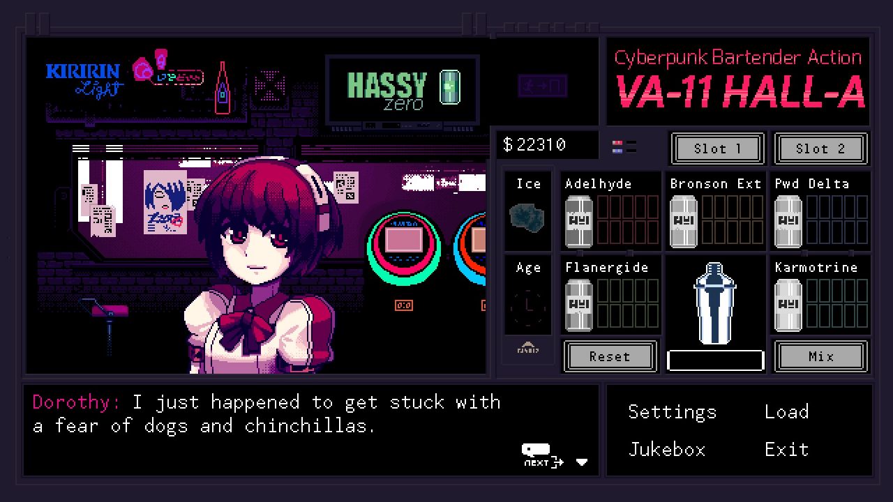 VA 11 HALL A Cyberpunk Bartender Action Screenshot 025