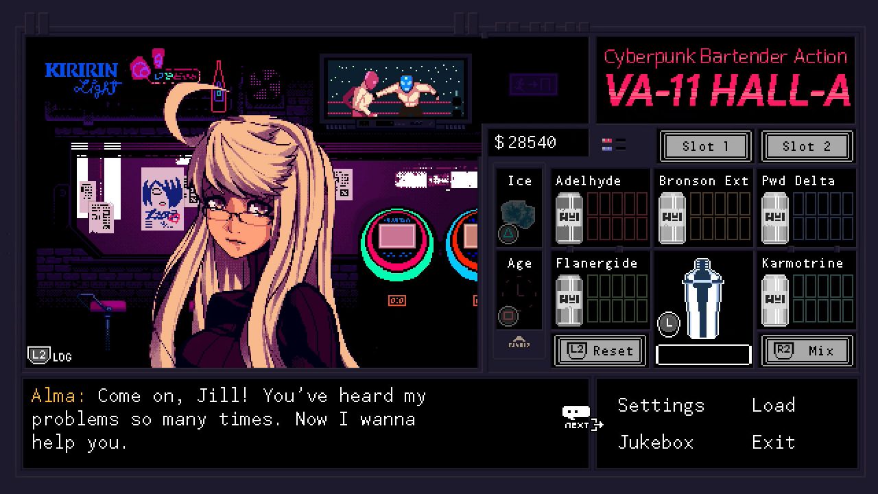 VA 11 HALL A Cyberpunk Bartender Action Screenshot 048