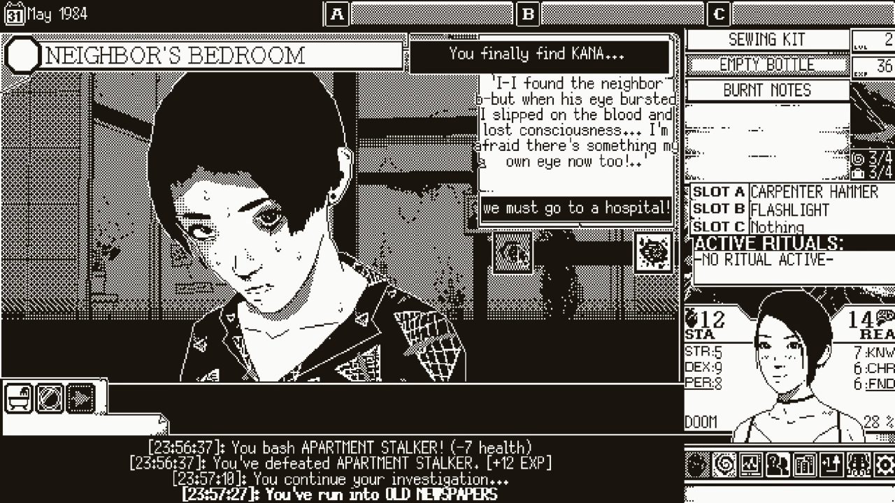WORLD OF HORROR Screenshot 020