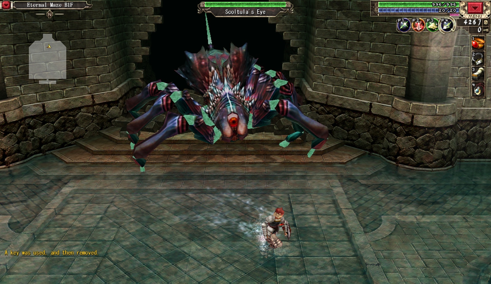 Screenshot From Xanadu Next From Nihon Falcom Featuring A Giant Enemy Spider