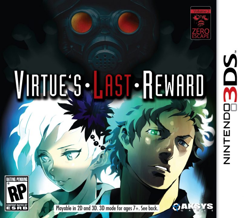 Zero Escape: Virtue's Last Reward Cover Art (3DS)