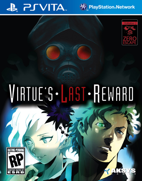 Zero Escape Virtues Last Reward Cover Art PS Vita