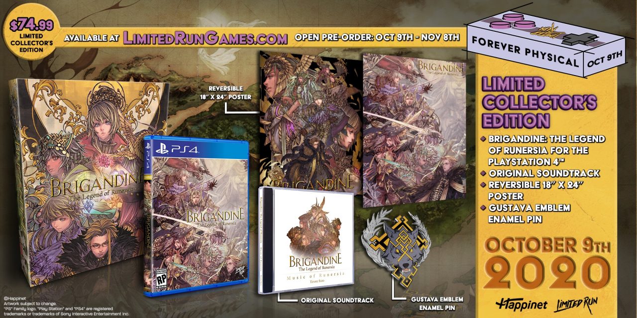 Physical Collector's Edition of Brigandine: The Legend of Runersia