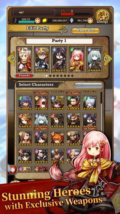 Character selection in Arc the Lad R.