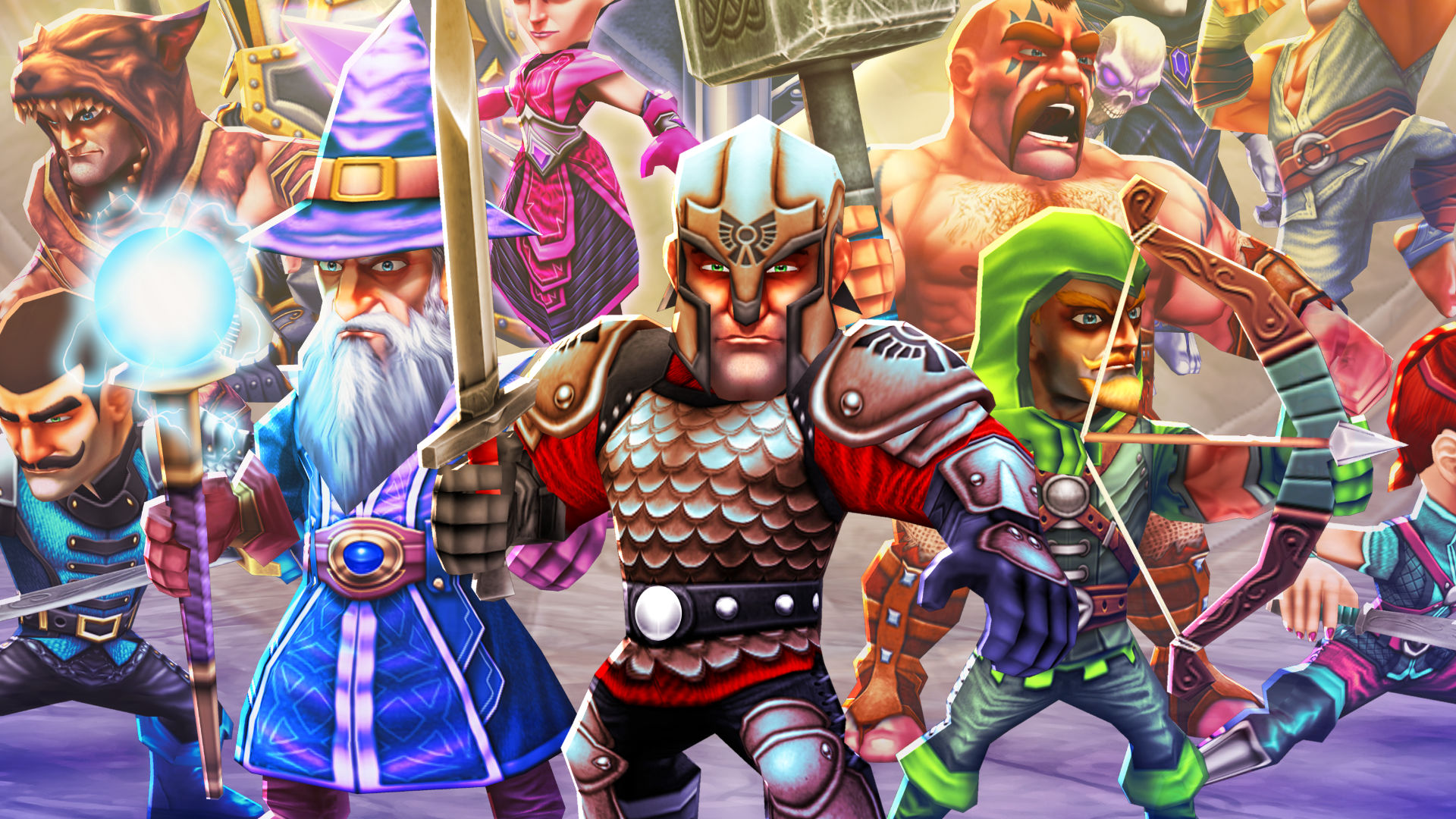 Battle Hunters Character Collage