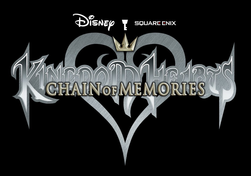 Kingdom Hearts Chain of Memories Logo US on Black