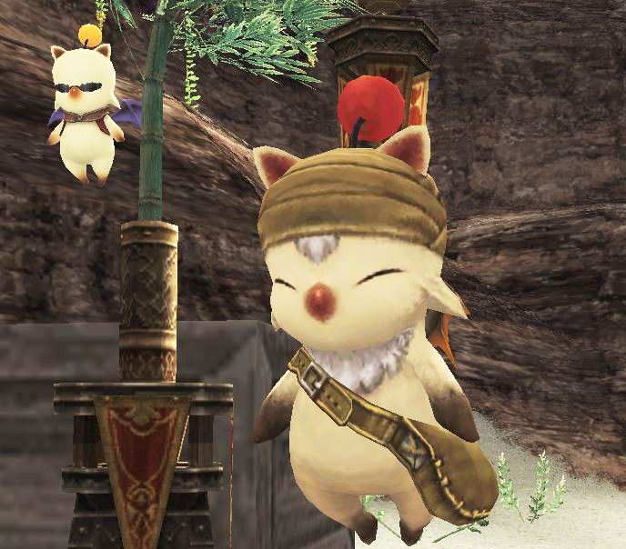 Stiltzkin, a moogle, delivers letters in Final Fantasy XI.