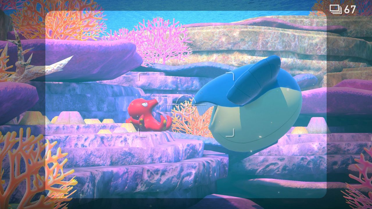 A Wailmer screams at Octillery.
