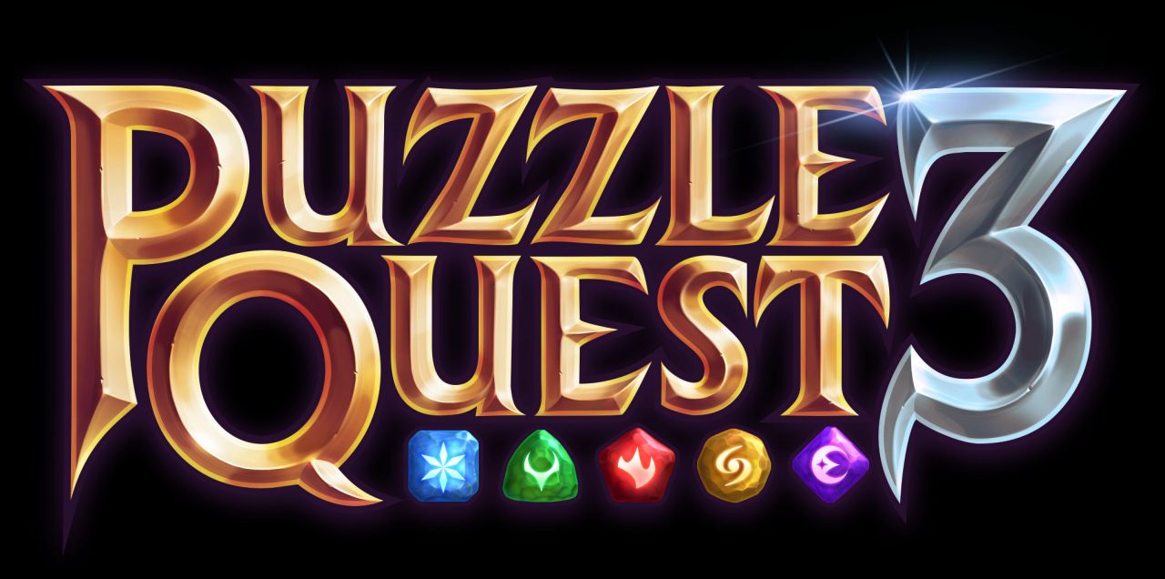 Puzzle Quest 3 Logo on Black