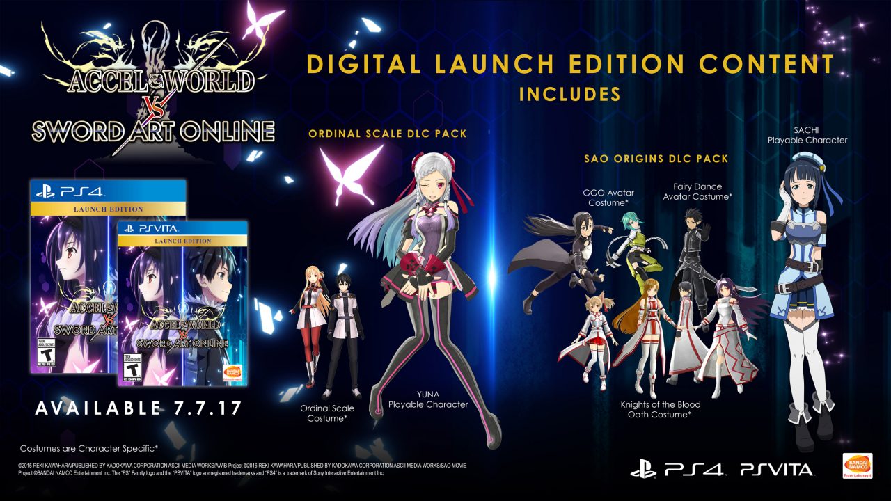 Accel World VS Sword Artwork Online Cover Art US Launch Edition
