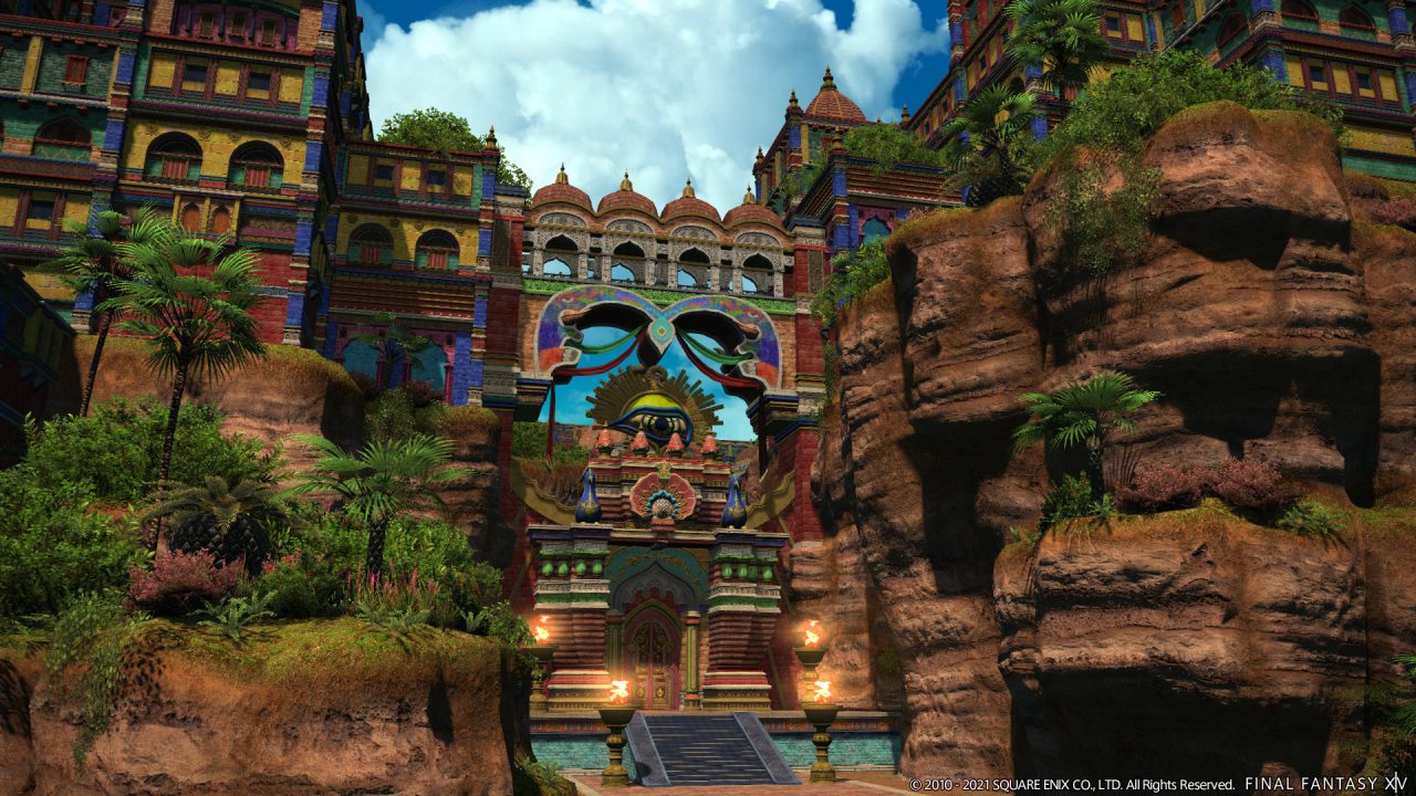 Final Fantasy XIV: Endwalker location Radz-at-Han, a city in Thavnair.
