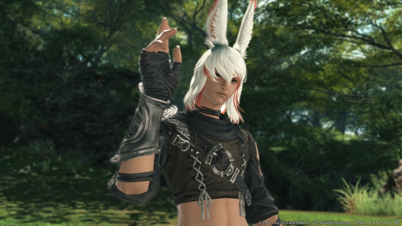 A male Viera, or bunny boy, in Final Fantasy XIV: Endwalker.