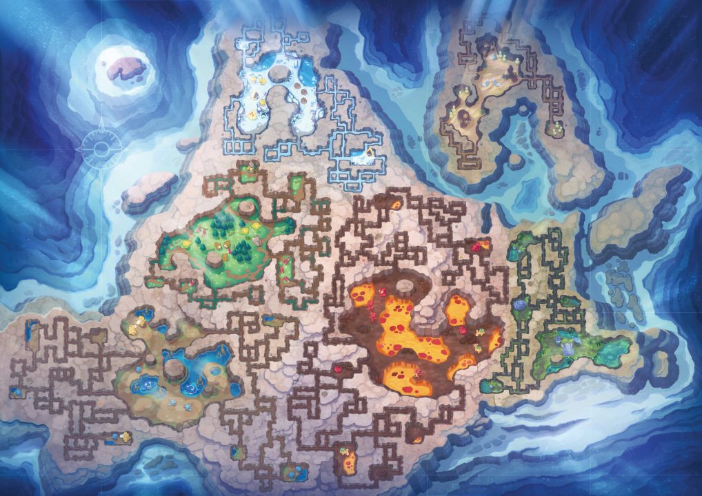 Pokemon Brilliant Diamond Shining Pearl Artwork 028 Sinnoh Grand Underground Map