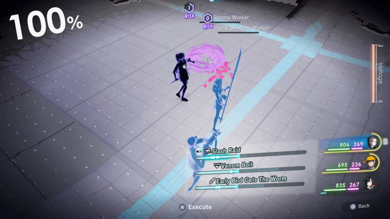 Battles can be strategically planned ahead in The Caligula Effect 2.