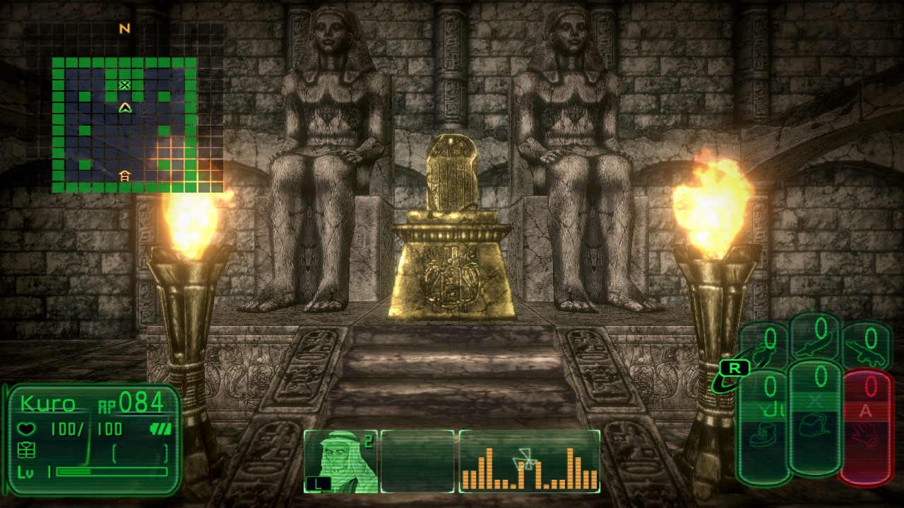 A relic sits on a pedestal in ancient ruins.